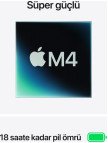Apple MacBook Air M4 16GB 512GB SSD macOS 15" Taşınabilir Bilgisayar Gece Yarısı MW1M3TU/A